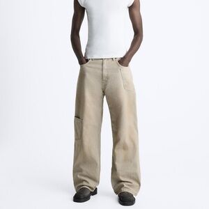 Zara men’s wide fit pockets pant